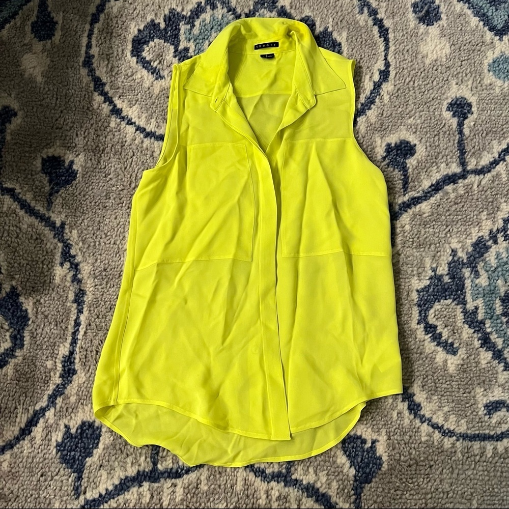 Theory Duria Silk Blouse